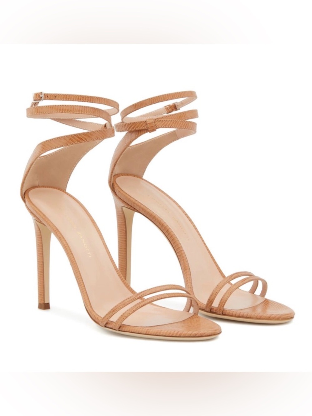 Giuseppe Zanotti Tan Strappy Heels